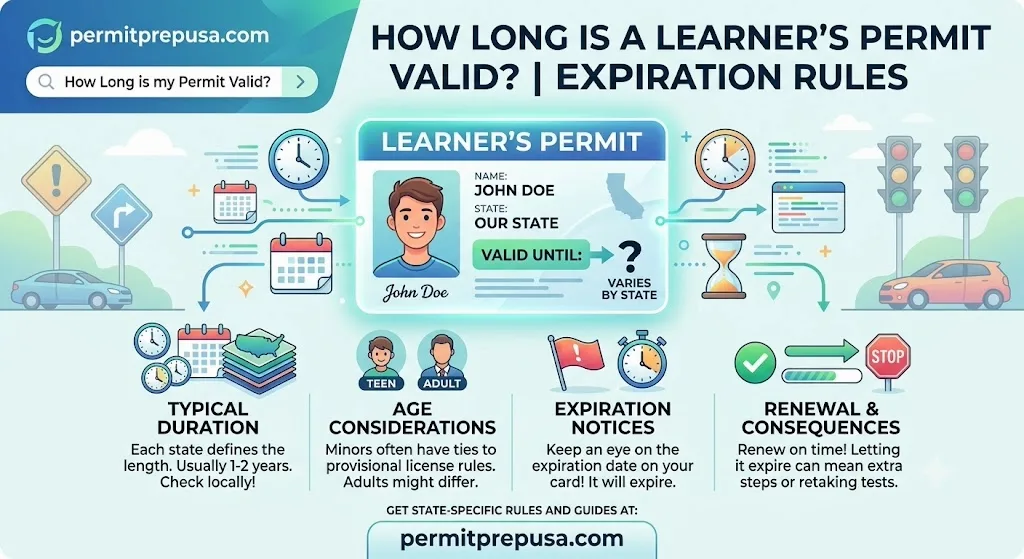 How Long Is a Learner's Permit Valid? Expiration Rules