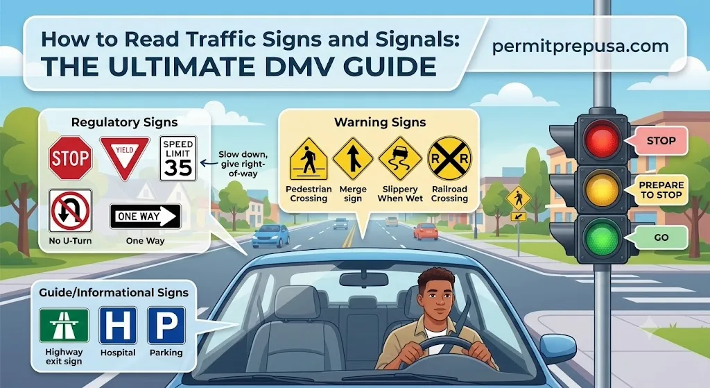 How to Read Traffic Signs and Signals: The Ultimate DMV Guide